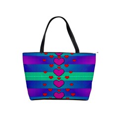 Hearts Weave Shoulder Handbags by pepitasart