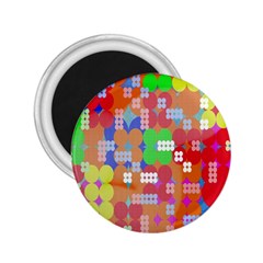 Abstract Polka Dot Pattern 2 25  Magnets by Nexatart