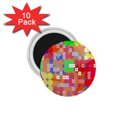 Abstract Polka Dot Pattern 1 75  Magnets (10 Pack)  by Nexatart