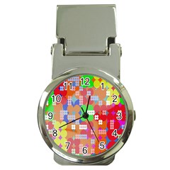 Abstract Polka Dot Pattern Money Clip Watches by Nexatart