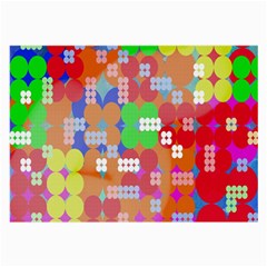 Abstract Polka Dot Pattern Large Glasses Cloth (2-side) by Nexatart