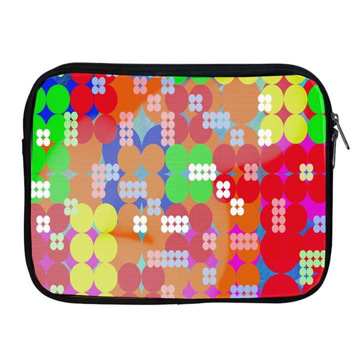 Abstract Polka Dot Pattern Apple iPad 2/3/4 Zipper Cases