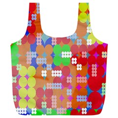 Abstract Polka Dot Pattern Full Print Recycle Bags (l)  by Nexatart