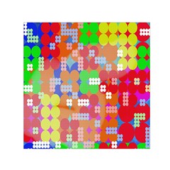 Abstract Polka Dot Pattern Small Satin Scarf (square) by Nexatart