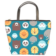 Animal Pattern Bucket Bags by Nexatart