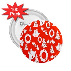 Backdrop Background Card Christmas 2.25  Buttons (100 pack) 