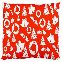 Backdrop Background Card Christmas Large Flano Cushion Case (two Sides) by Nexatart