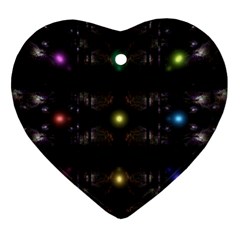 Abstract Sphere Box Space Hyper Ornament (heart) by Nexatart