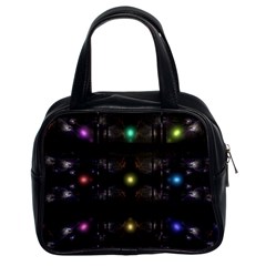 Abstract Sphere Box Space Hyper Classic Handbags (2 Sides) by Nexatart