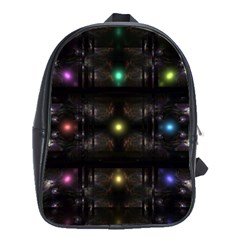 Abstract Sphere Box Space Hyper School Bags(large)  by Nexatart