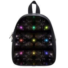 Abstract Sphere Box Space Hyper School Bags (small)  by Nexatart