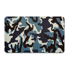 Blue Water Camouflage Magnet (rectangular) by Nexatart