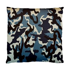 Blue Water Camouflage Standard Cushion Case (two Sides) by Nexatart