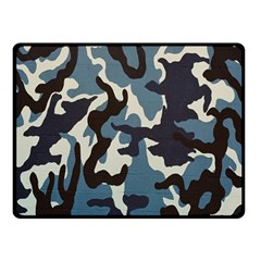 Blue Water Camouflage Fleece Blanket (small) by Nexatart