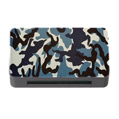 Blue Water Camouflage Memory Card Reader With Cf by Nexatart