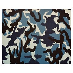 Blue Water Camouflage Double Sided Flano Blanket (medium)  by Nexatart