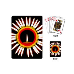 Candle Ring Flower Blossom Bloom Playing Cards (mini)  by Nexatart