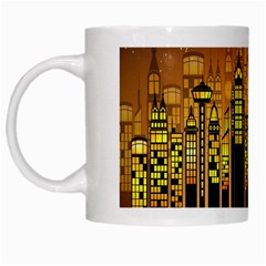 Buildings Skyscrapers City White Mugs by Nexatart