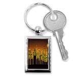 Buildings Skyscrapers City Key Chains (Rectangle)  Front