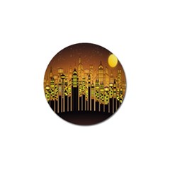 Buildings Skyscrapers City Golf Ball Marker by Nexatart