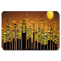 Buildings Skyscrapers City Large Doormat  by Nexatart