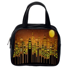 Buildings Skyscrapers City Classic Handbags (one Side) by Nexatart