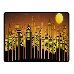 Buildings Skyscrapers City Double Sided Fleece Blanket (small)  by Nexatart