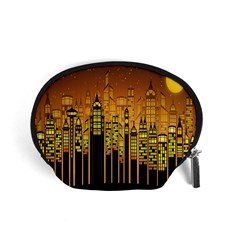 Buildings Skyscrapers City Accessory Pouches (small)  by Nexatart