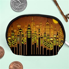 Buildings Skyscrapers City Accessory Pouches (medium)  by Nexatart