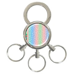 Christmas Happy Holidays Snowflakes 3-ring Key Chains by Nexatart