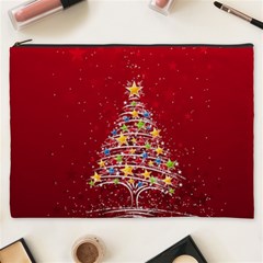 Colorful Christmas Tree Cosmetic Bag (xxxl)  by Nexatart