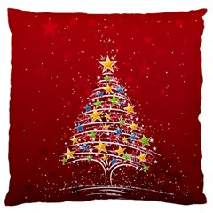 Colorful Christmas Tree Standard Flano Cushion Case (one Side) by Nexatart