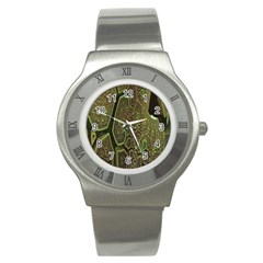 Fractal Complexity 3d Dimensional Stainless Steel Watch by Nexatart