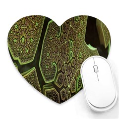 Fractal Complexity 3d Dimensional Heart Mousepads by Nexatart