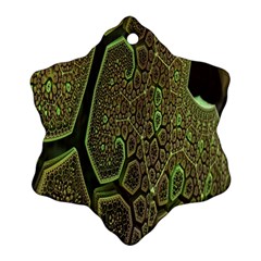 Fractal Complexity 3d Dimensional Snowflake Ornament (two Sides) by Nexatart