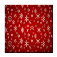 Christmas Snow Flake Pattern Tile Coasters by Nexatart