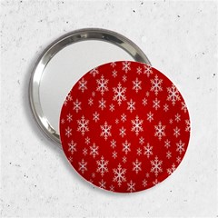 Christmas Snow Flake Pattern 2.25  Handbag Mirrors