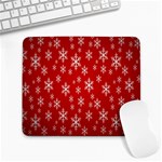 Christmas Snow Flake Pattern Large Mousepads Front