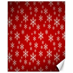 Christmas Snow Flake Pattern Canvas 16  x 20  