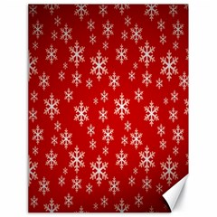 Christmas Snow Flake Pattern Canvas 18  x 24  