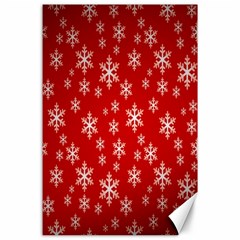 Christmas Snow Flake Pattern Canvas 24  x 36 