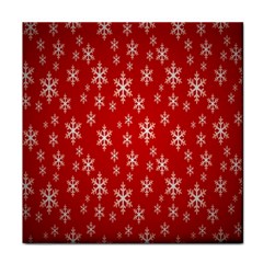 Christmas Snow Flake Pattern Face Towel