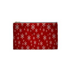 Christmas Snow Flake Pattern Cosmetic Bag (Small) 