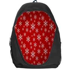 Christmas Snow Flake Pattern Backpack Bag by Nexatart