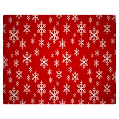 Christmas Snow Flake Pattern Double Sided Flano Blanket (Medium) 