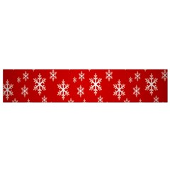 Christmas Snow Flake Pattern Flano Scarf (Small)