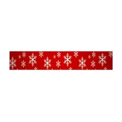 Christmas Snow Flake Pattern Flano Scarf (mini) by Nexatart