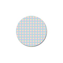 Grid Squares Texture Pattern Golf Ball Marker