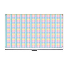 Grid Squares Texture Pattern Business Card Holders