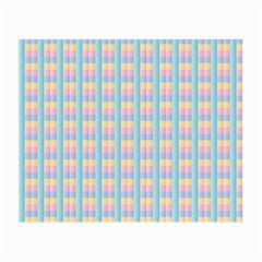 Grid Squares Texture Pattern Small Glasses Cloth